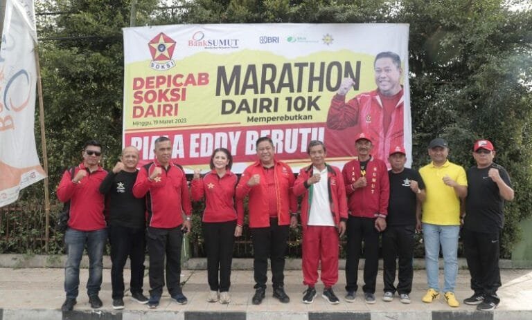 834 Peserta Ikut Lomba Maraton Depicab Soksi, Bupati Eddy Berutu: Antusiasme Masyarakat Luar Biasa