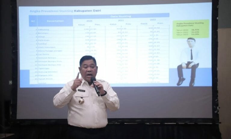 Penilaian Kinerja 8 Aksi Konvergensi Stunting, Bupati Eddy Berutu: Angka Stunting di Dairi Terus Menurun