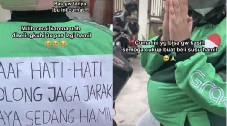 Ibu Hamil Jadi Driver Ojek Setelah Diselingkuhi Suami, Kisahnya Viral