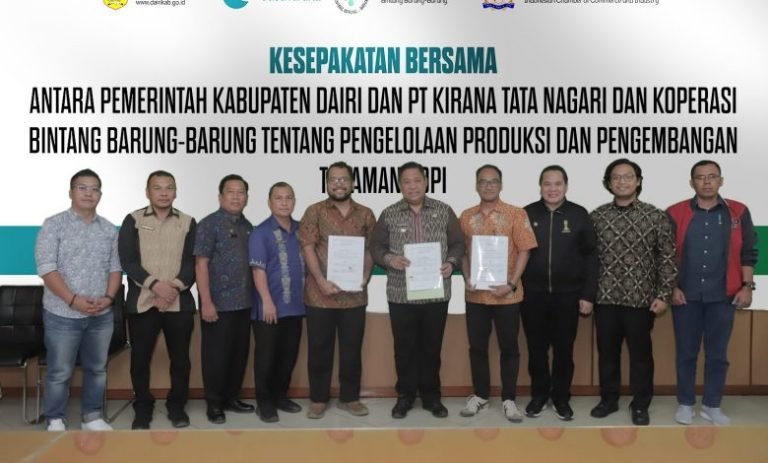 Bupati Eddy Berutu Gandeng Perusahaan Swasta Kembalikan Kejayaan Kopi Sidikalang