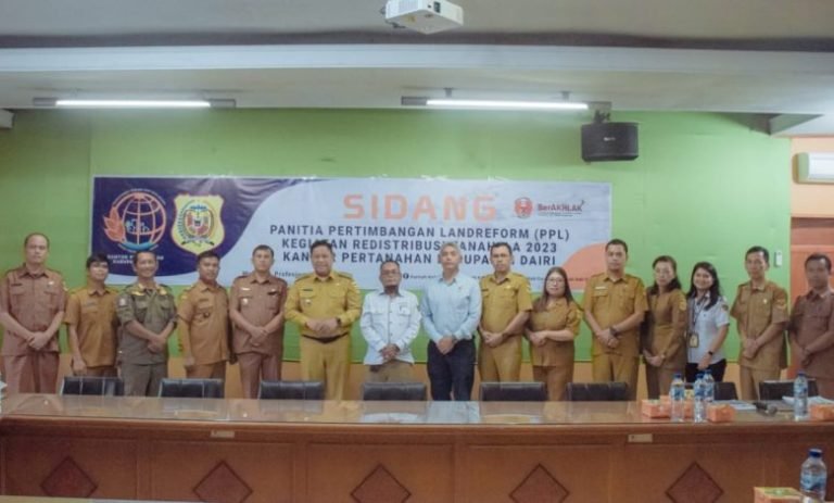 Bupati Dairi Minta BPN Lakukan Penataan Lebih Spesifik Terhadap Tanah Warga