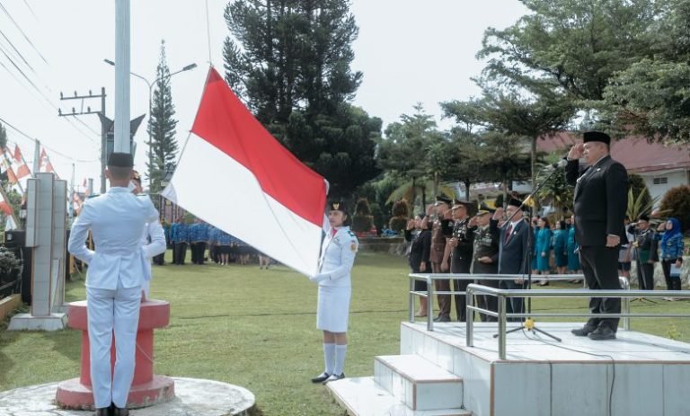 Pimpin Upacara Hari Pahlawan, Bupati Eddy Berutu: Bangkitkan Semangat Hadapi Tantangan