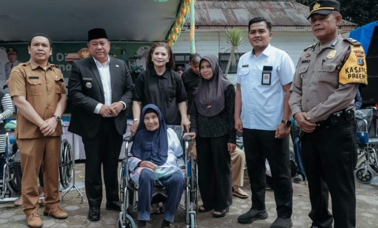 Hari Penyandang Disabilitas Internasional, Bupati Eddy Berutu Serahkan Kursi Roda