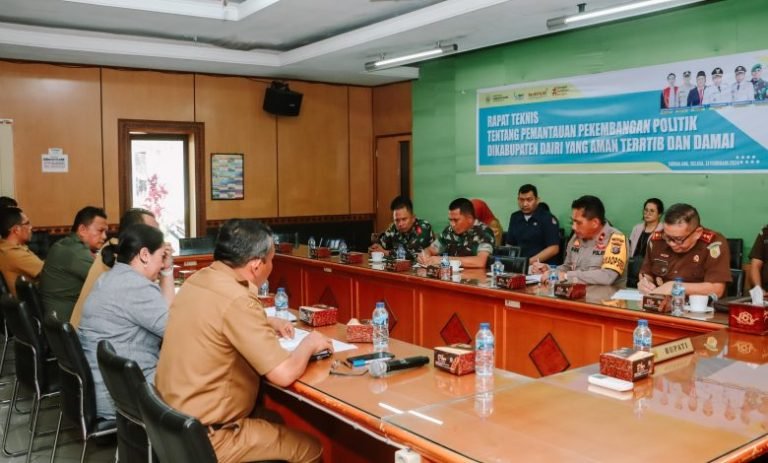 H – 1 Pemkab Dairi Paparkan Kesiapan Jelang Pemilu