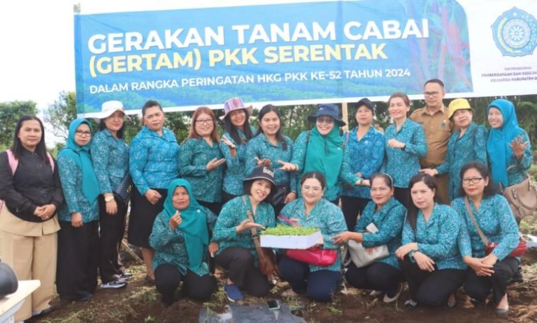 Gertam PKK, TP PKK Dairi Tanam 2000 Batang Cabai