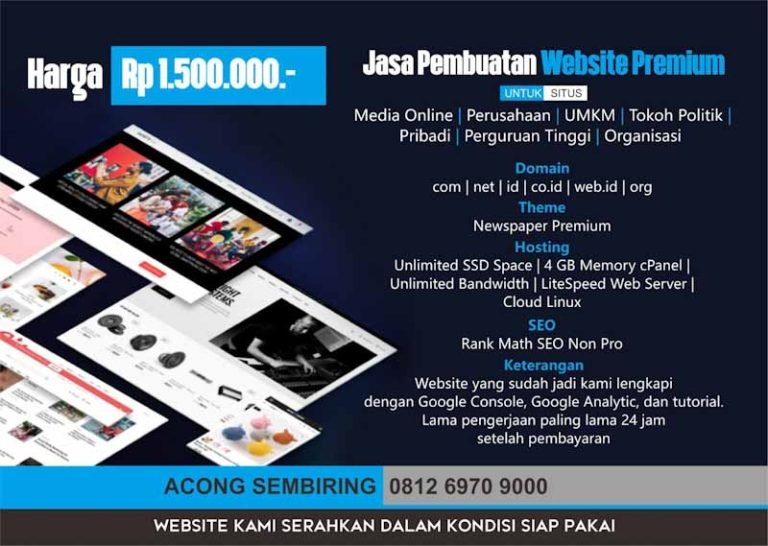 Jasa Pembuatan Website Premium