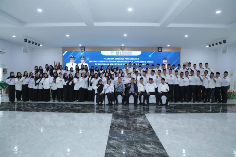 PPPK Asahan Siap Mengabdi, Ikuti Pelantikan Serentak Daring Kemensos RI