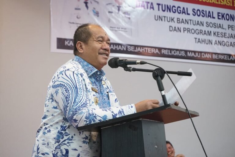 Bupati Asahan Buka Sosialisasi Implementasi DTSEN untuk Perkuat Basis Data Kesejahteraan Sosial