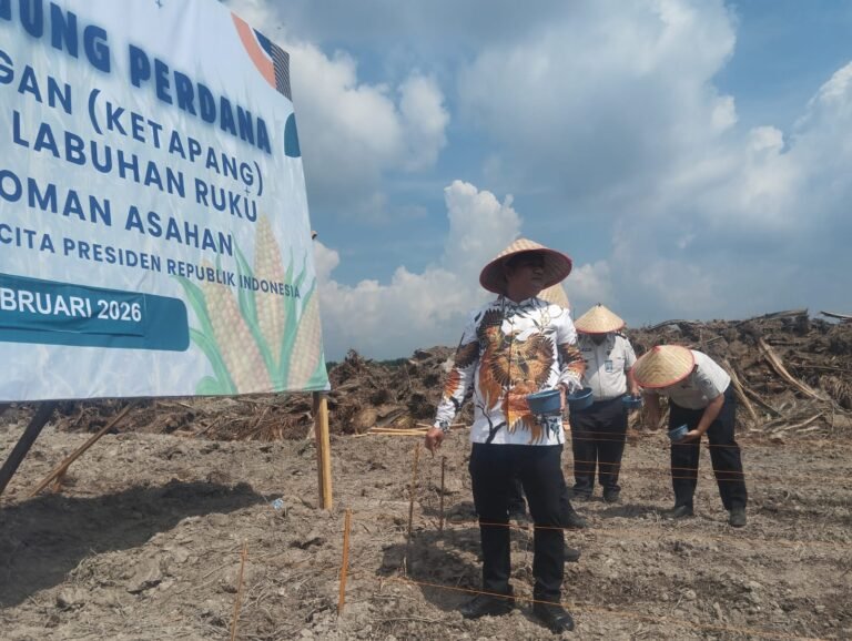 Wabup Asahan Hadiri Penanaman Jagung Perdana Program Ketahanan Pangan di Air Joman