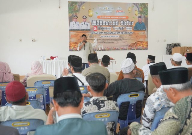 Wakil Bupati Asahan Hadiri Walimatul Safar dan Tepung Tawar Calon Jamaah Haji